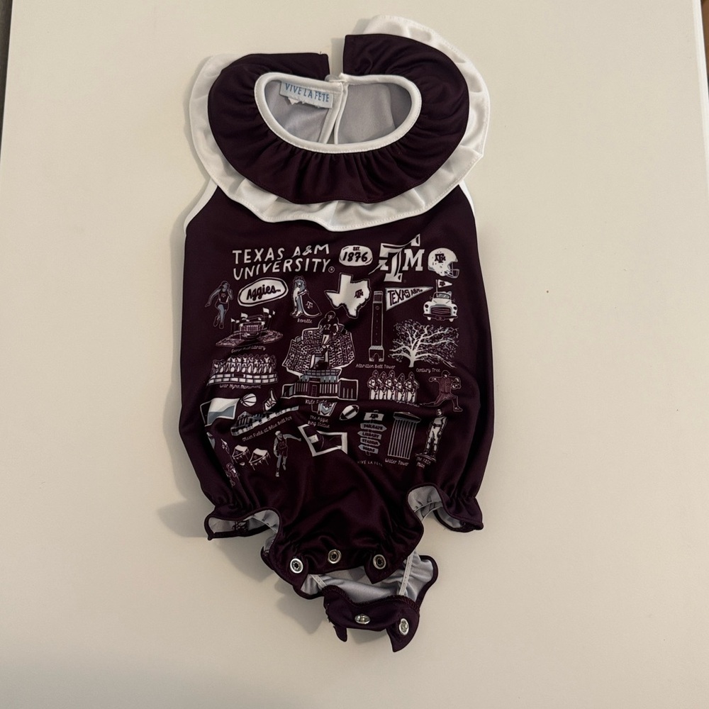 Texas A&M Baby Girl Onesie